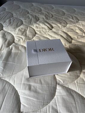 Dior Belt White Gift Box with Gold Logo